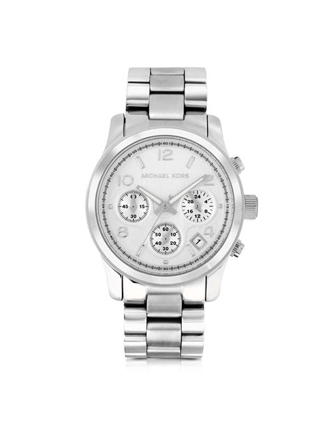 michael kors all stainless steel 5 atm|michael kors runway watch.